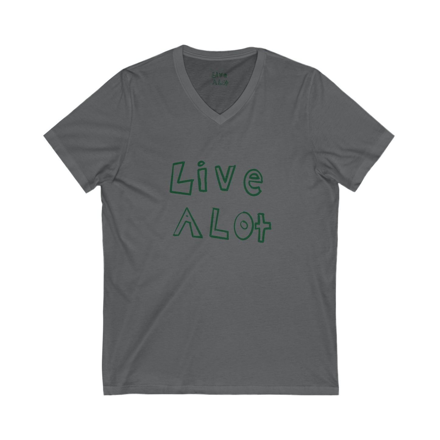 Live A Lot - V-Neck Tee (Multiple Color Options)