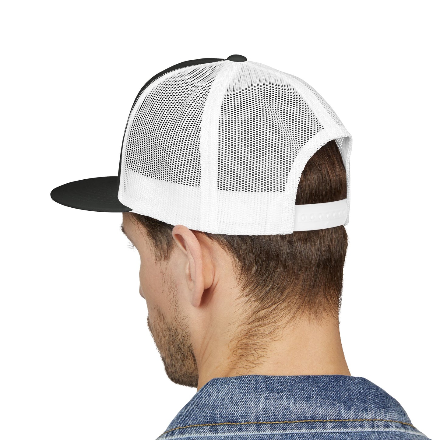 LIVE A LOT – American Flag Flat Bill Cap (Various Color Options)