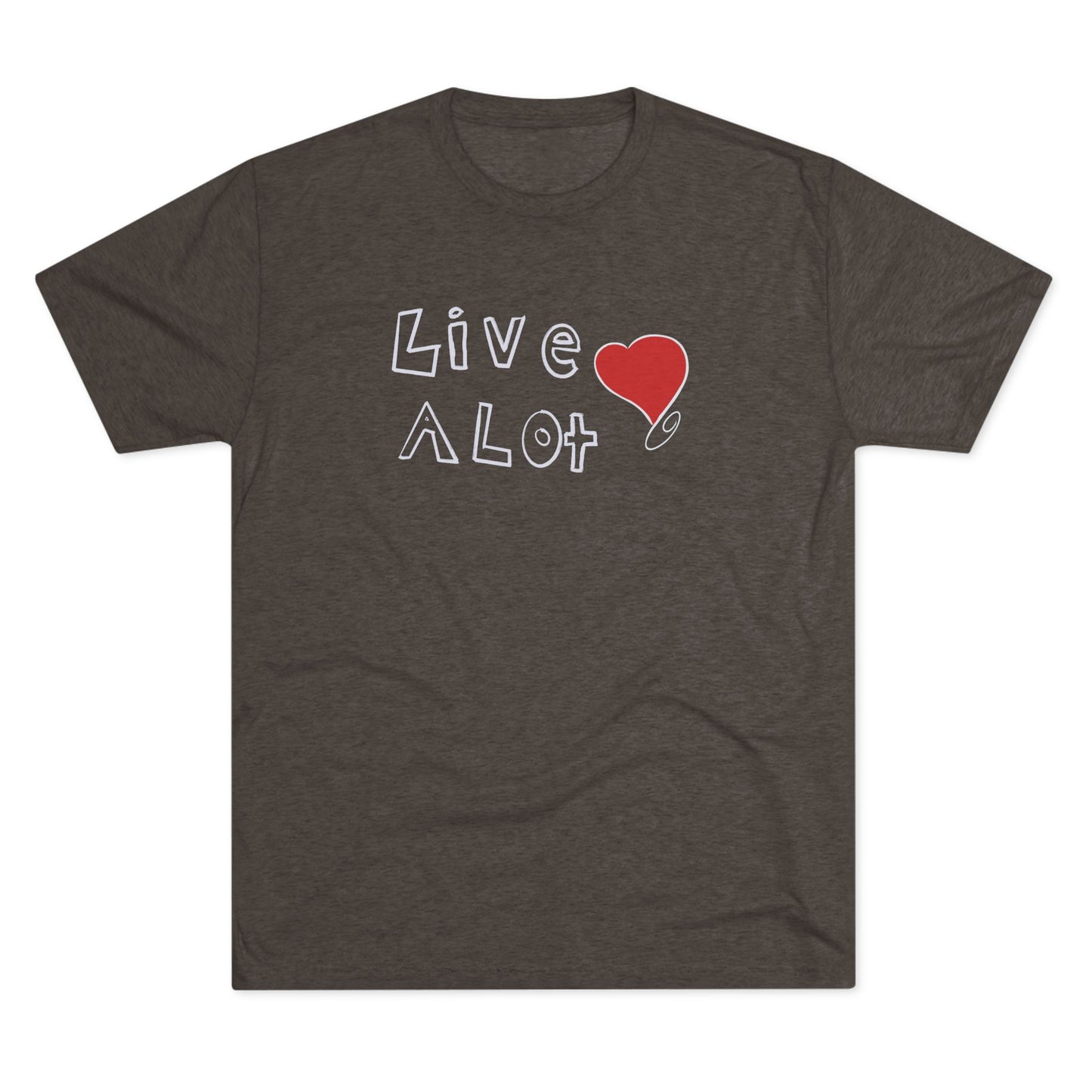 Live A Lot – Heart Edition Tee (Multiple Color Options)