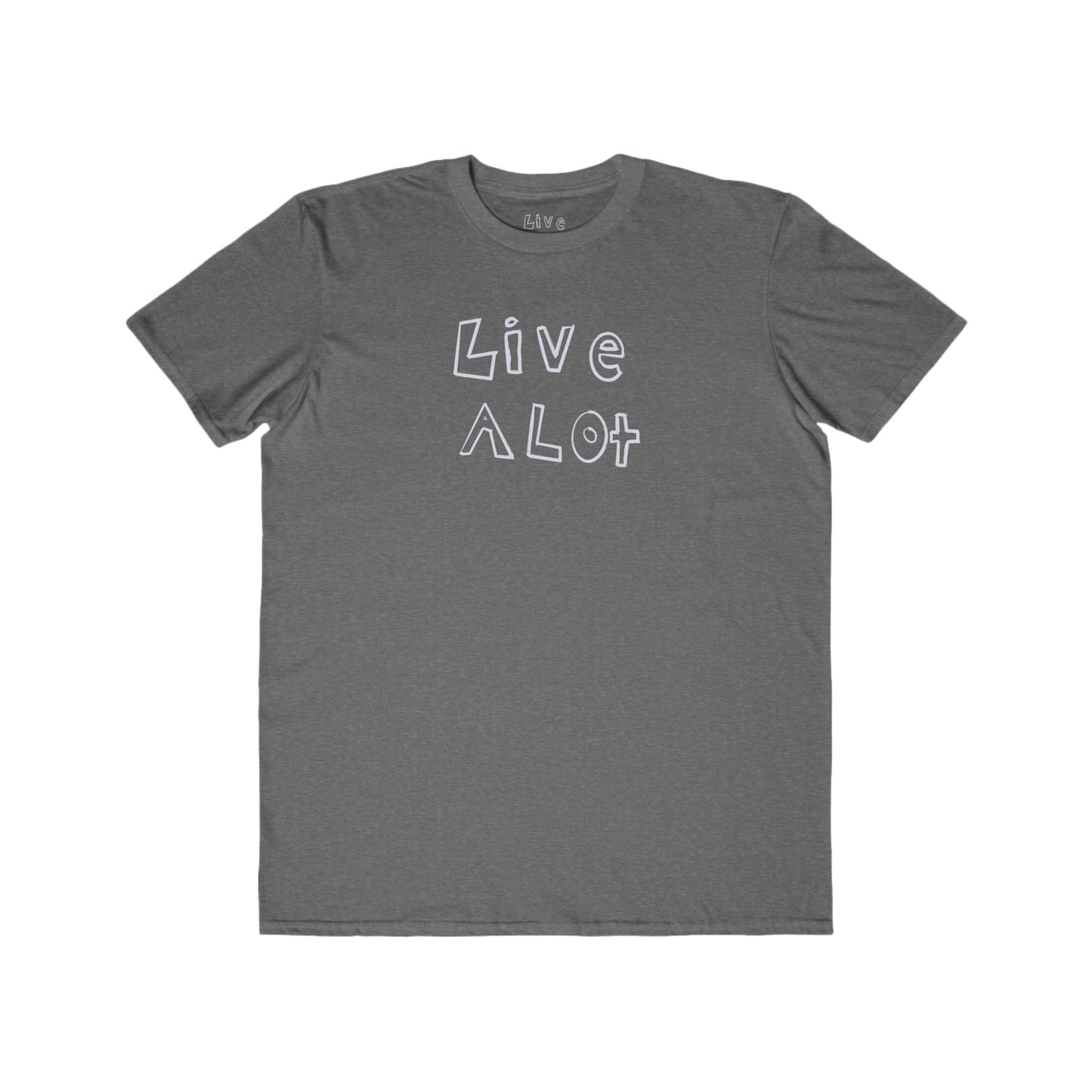 Live A Lot - Modern Cotton Tee (Multiple Color Options)