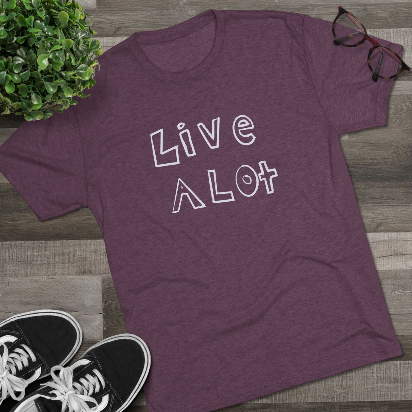 Live A Lot - Tri-Blend Tee (Multiple Color Options)