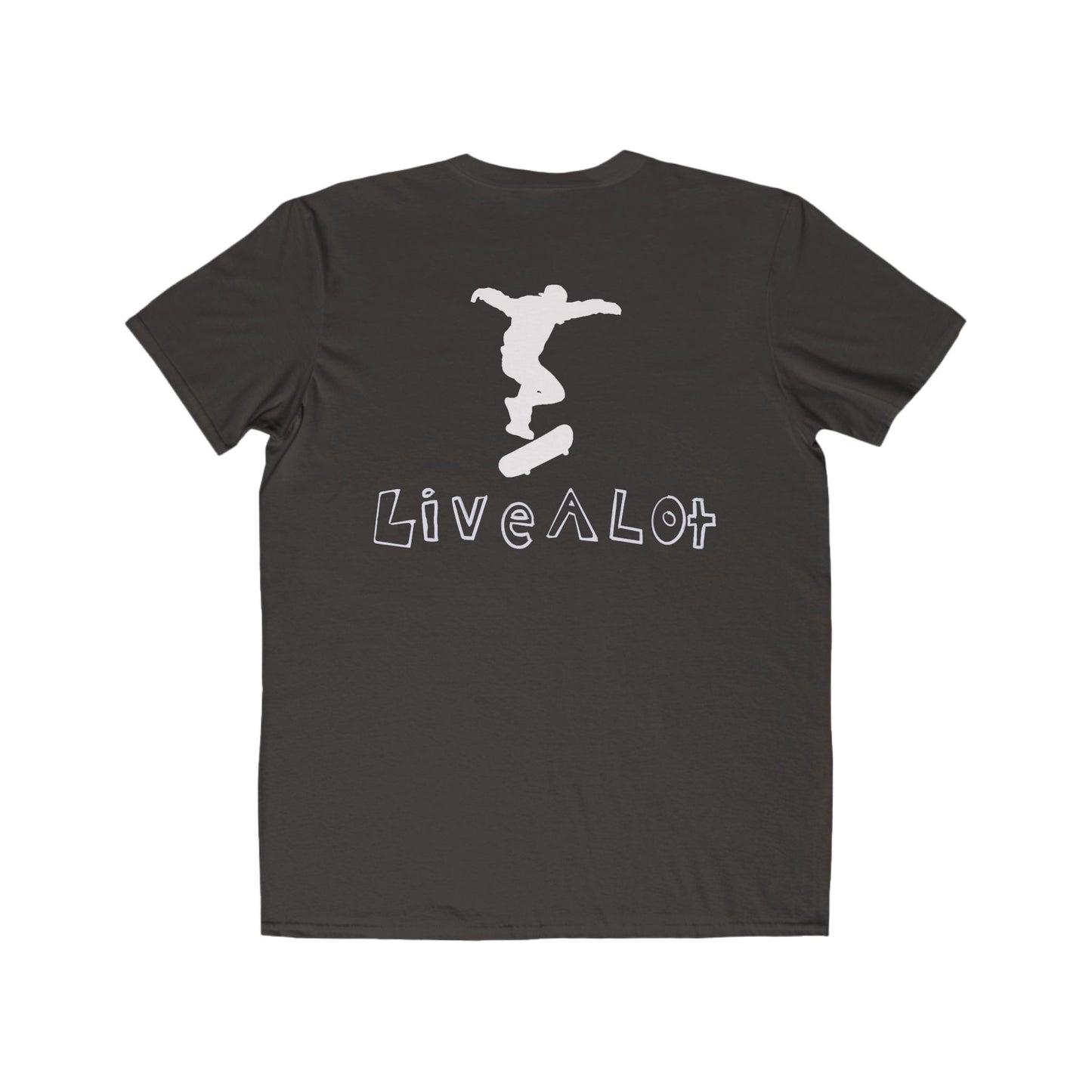 Live A Lot - Classic Cotton Tee — Skateboard Edition (Multiple Color Options)