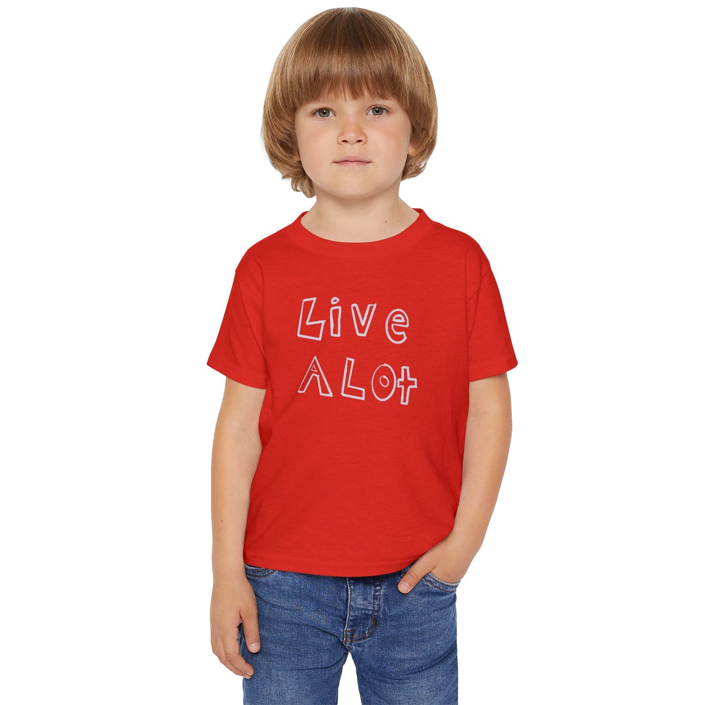 LIVE A LOT - Toddler Tee – Big Energy for Little Legends