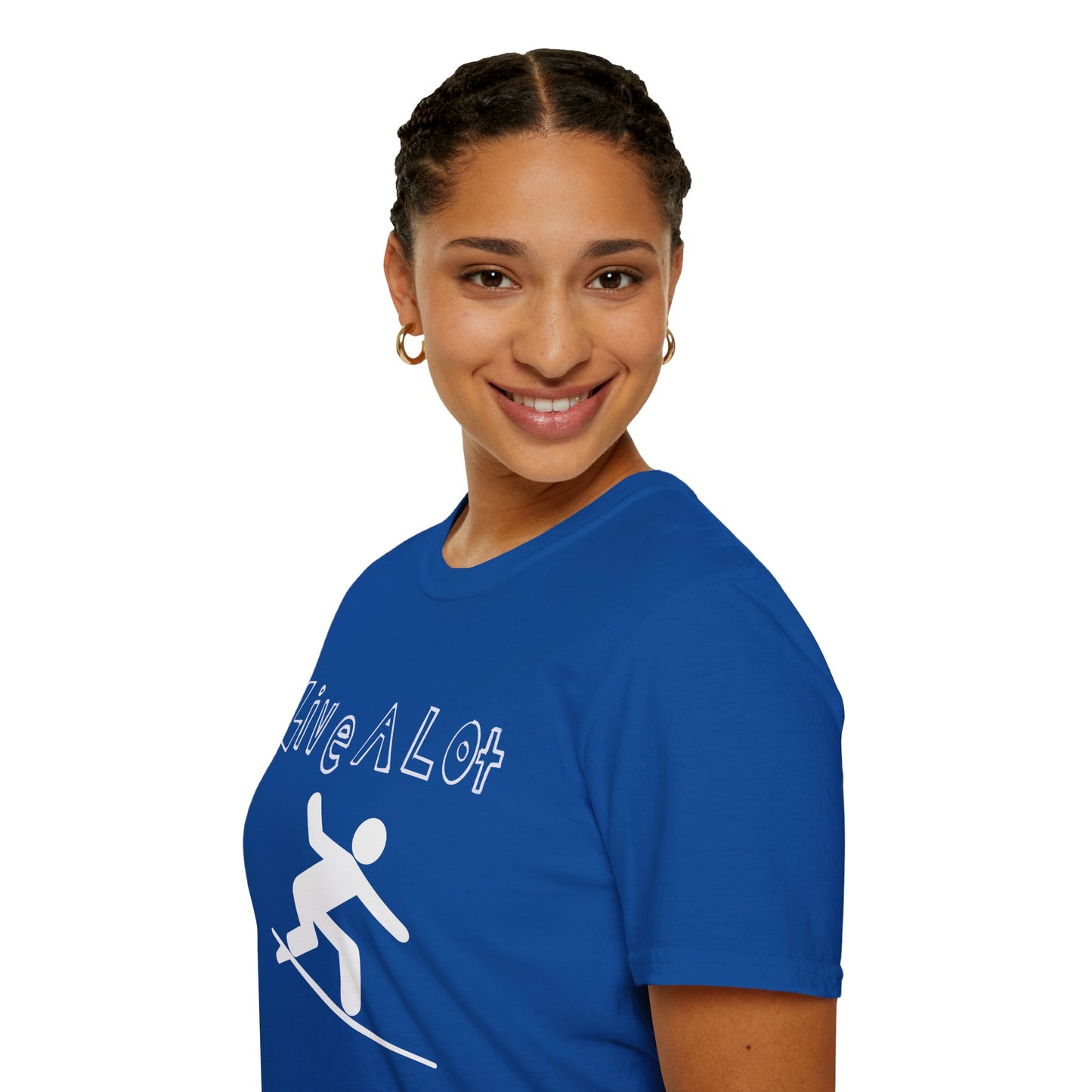 Live A Lot - Surfer Tee — Front & Back Print (Multiple Color Options)