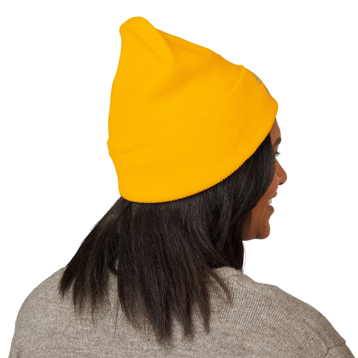 LIVE A LOT - Embroidered Beanie – Aqua/Teal (various color options)