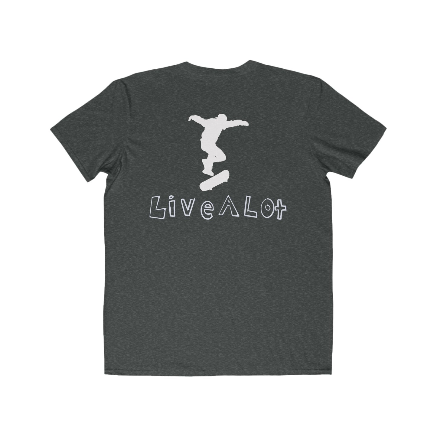 Live A Lot - Classic Cotton Tee — Skateboard Edition (Multiple Color Options)