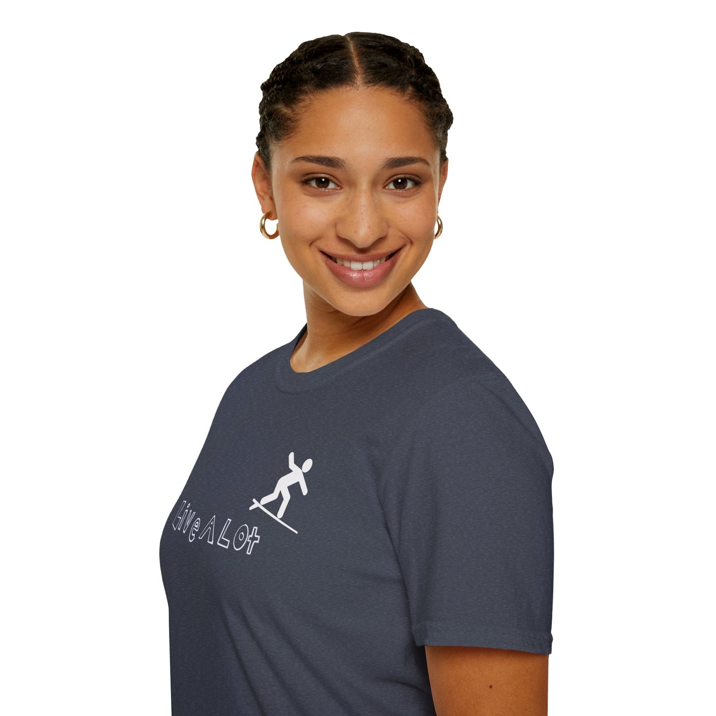 Live A Lot - Surfer Tee — Front & Back Print (Multiple Color Options)