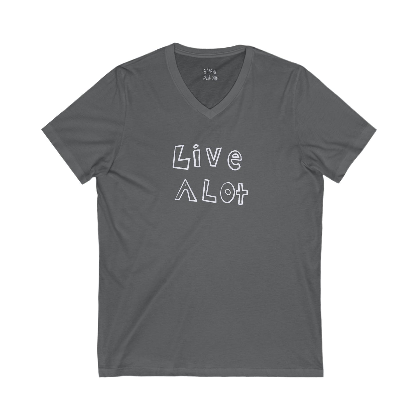 Live A Lot - V-Neck Tee (Multiple Color Options)