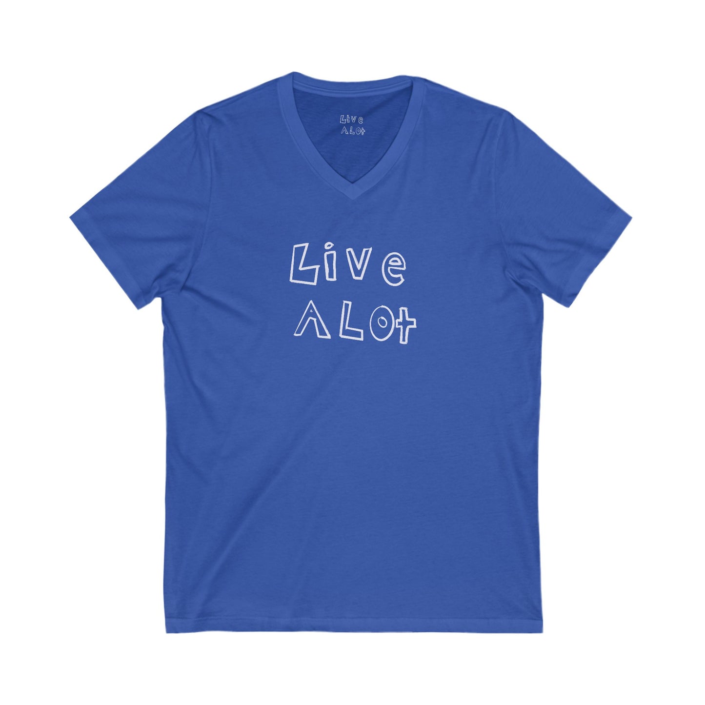 Live A Lot - V-Neck Tee (Multiple Color Options)