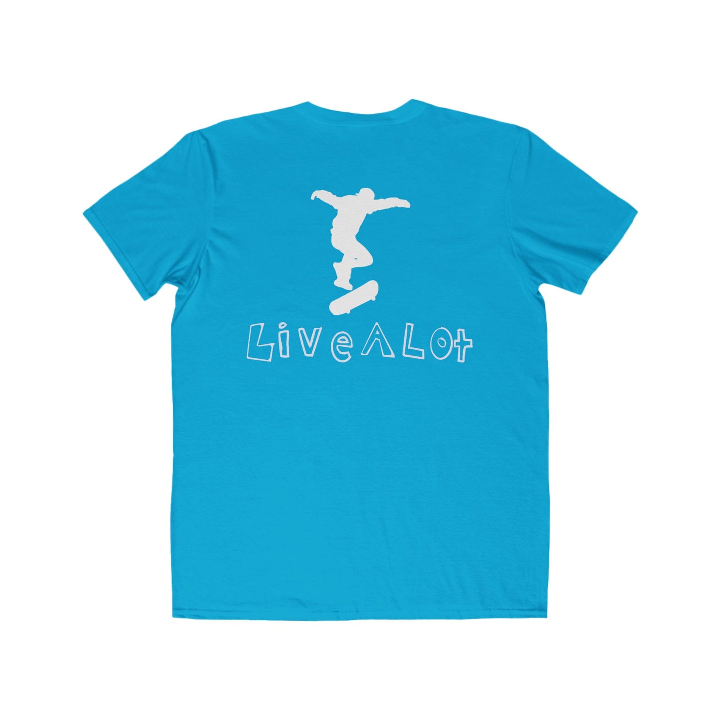 Live A Lot - Classic Cotton Tee — Skateboard Edition (Multiple Color Options)