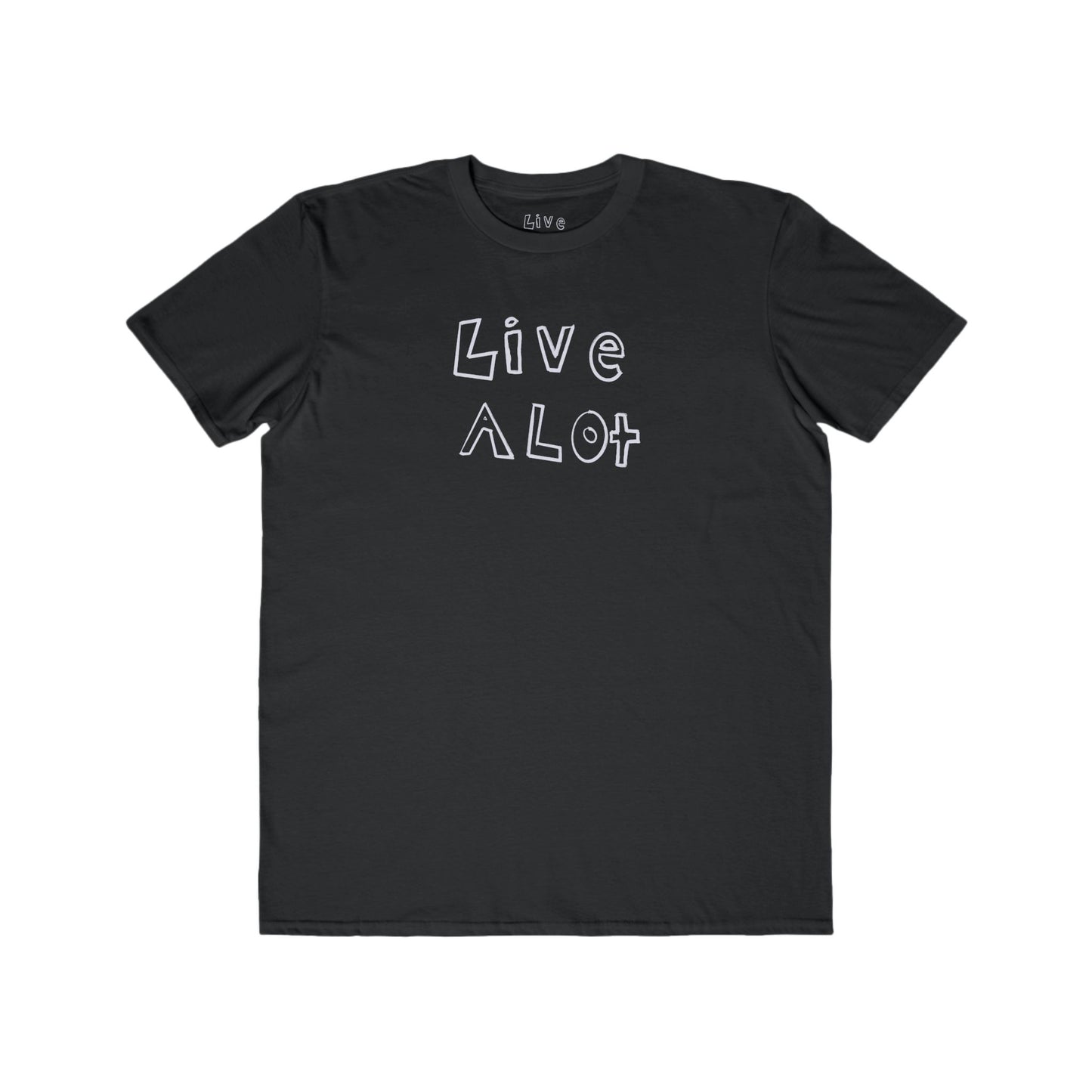 Live A Lot - Modern Cotton Tee (Multiple Color Options)