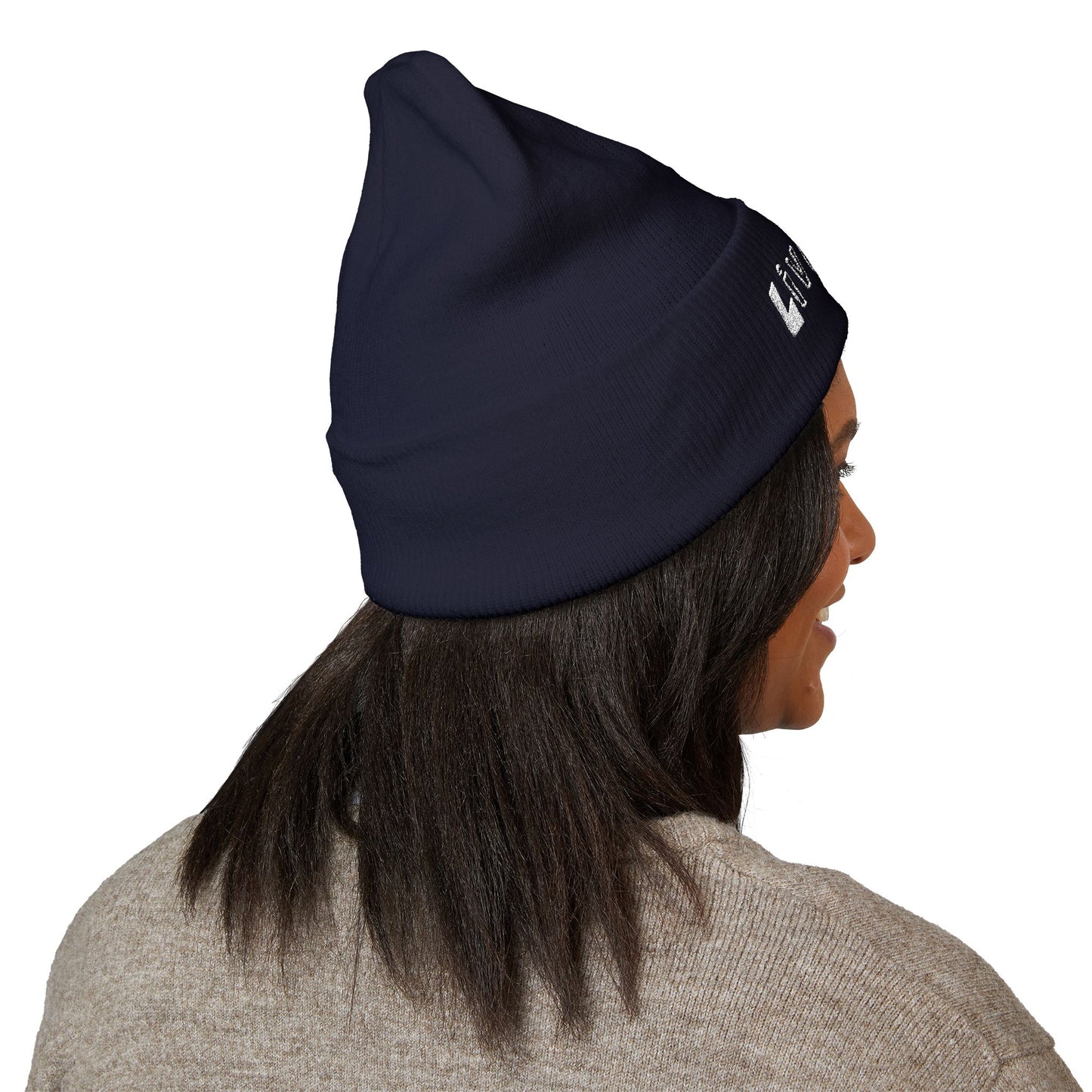 LIVE A LOT - Embroidered Beanie – WHITE (various color options)