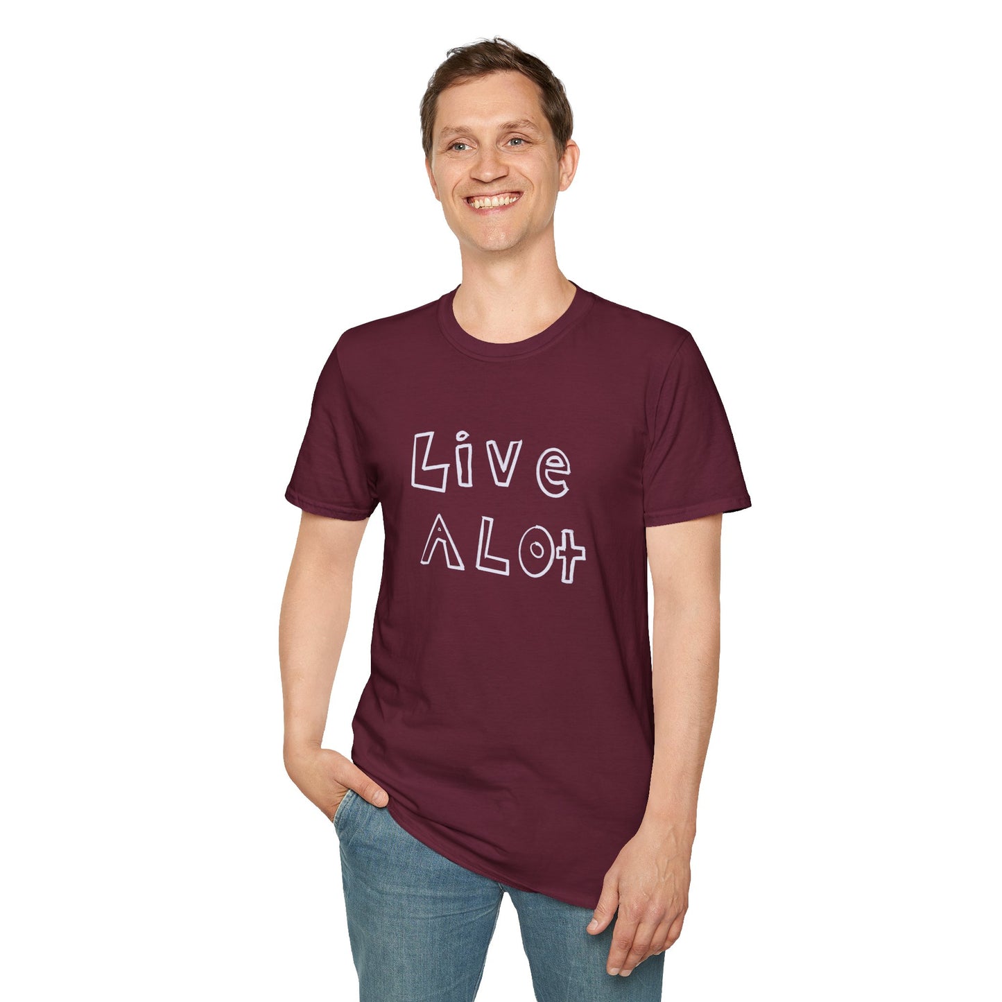 Live A Lot - Soft-Style Tee (Multiple Color Options)