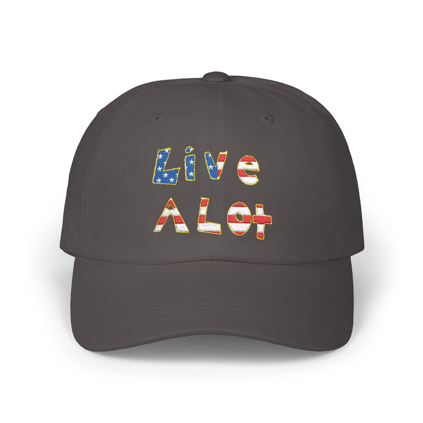 LIVE A LOT® Dad Cap – American Flag Edition