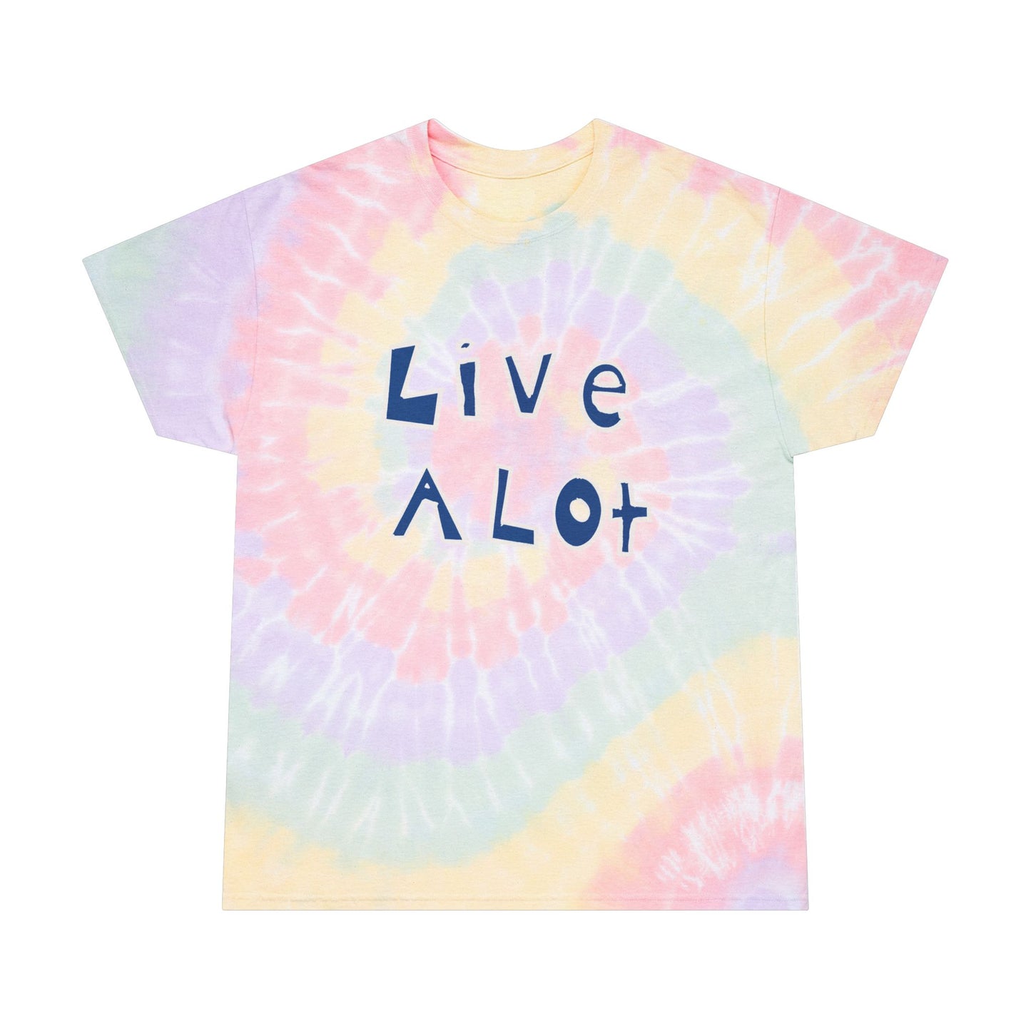 LIVE A LOT - Tie-Dye Tee – Embrace the Vibe
