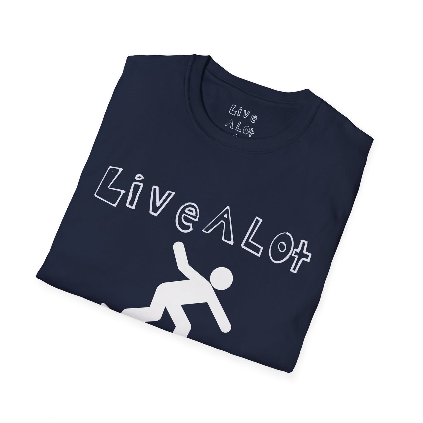 Live A Lot - Surfer Tee — Front & Back Print (Multiple Color Options)