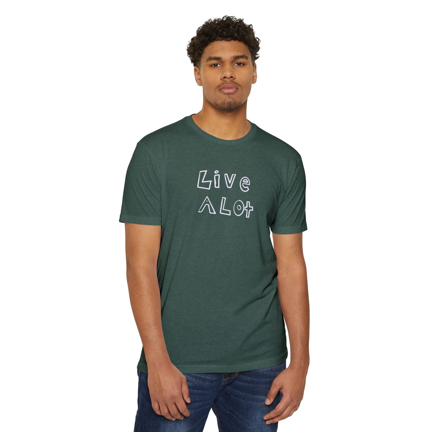 Live A Lot - CVC Jersey Tee (Multiple Color Options)