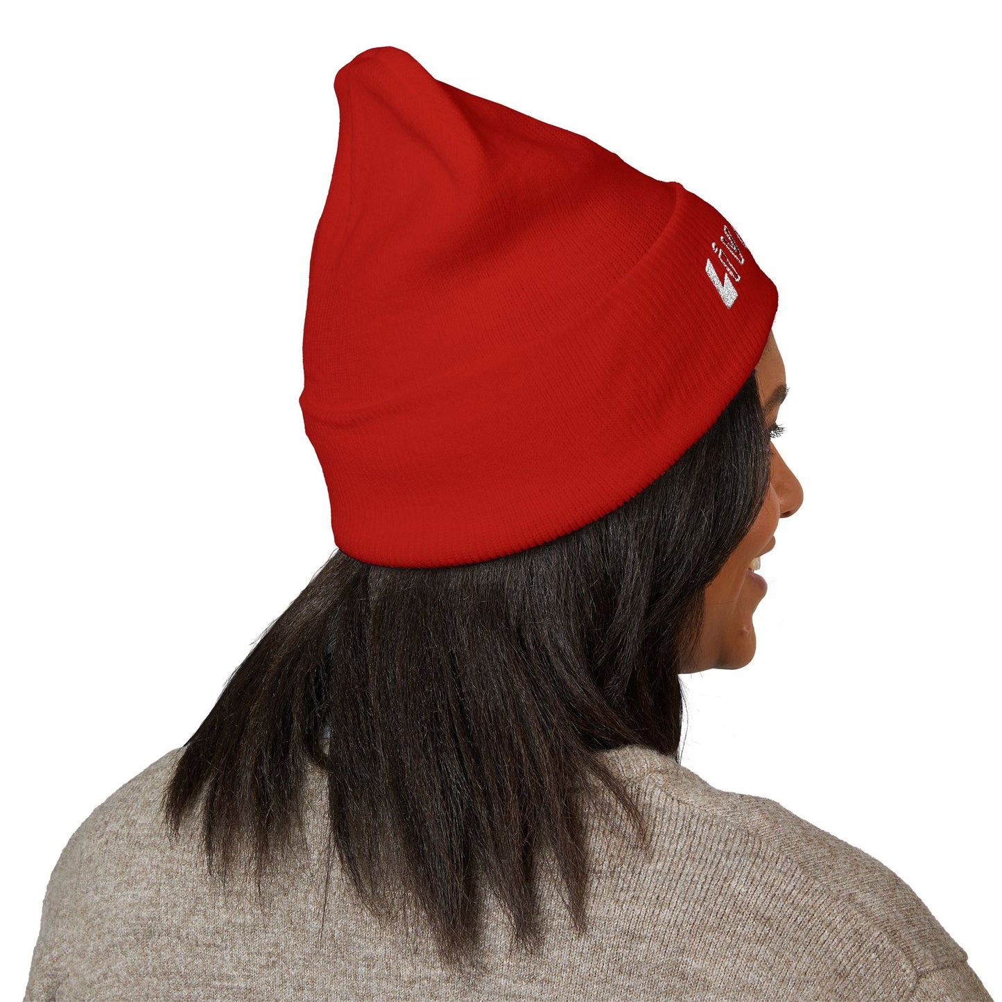 LIVE A LOT - Embroidered Beanie – WHITE (various color options)
