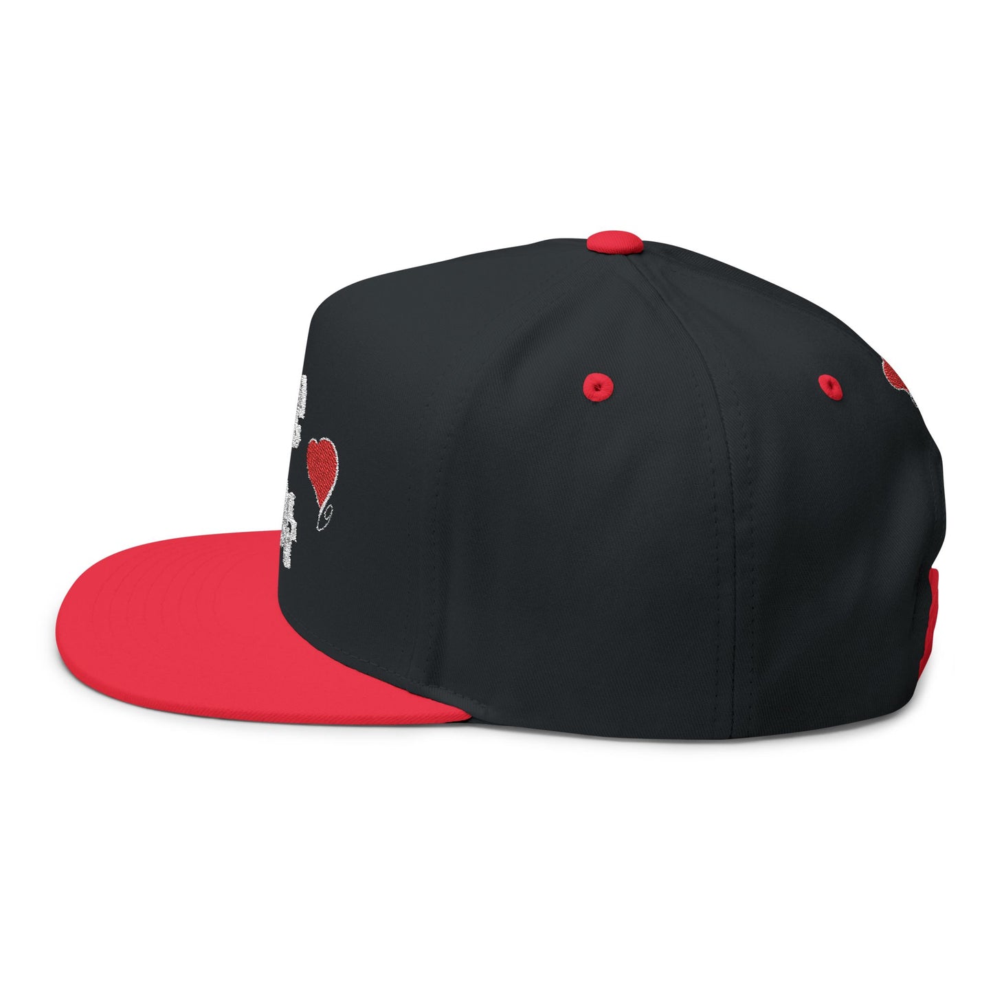 LIVE A LOT Heart Flat Bill Cap — City of Angels Edition