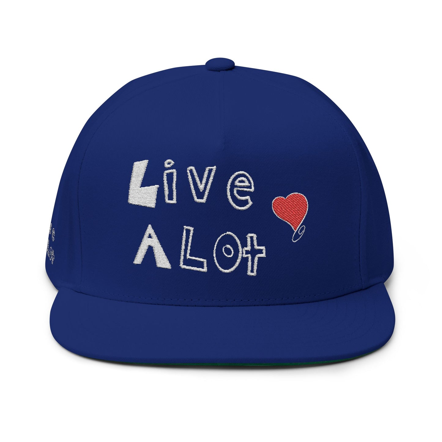 LIVE A LOT Heart Flat Bill Cap — City of Angels Edition