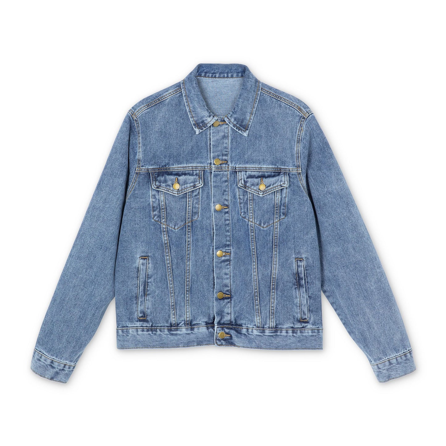 LIVE A LOT - Men’s Denim Jacket – Timeless Style. Bold Intent.