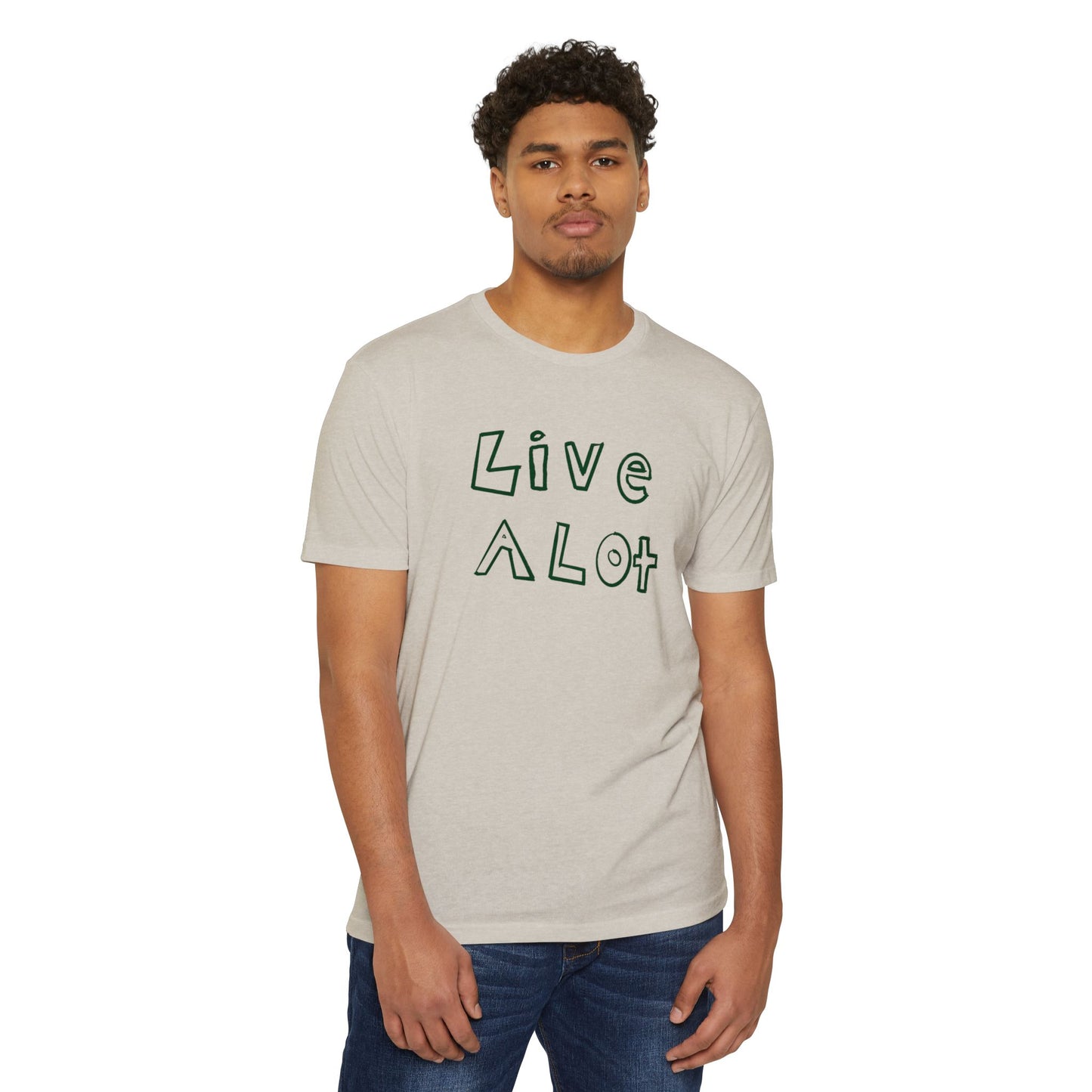 Live A Lot - CVC Jersey Tee (Multiple Color Options)