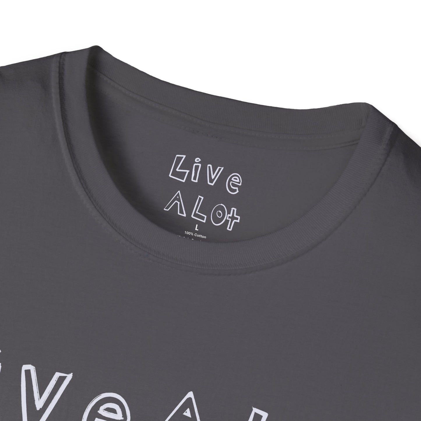 Live A Lot - Surfer Tee — Front & Back Print (Multiple Color Options)