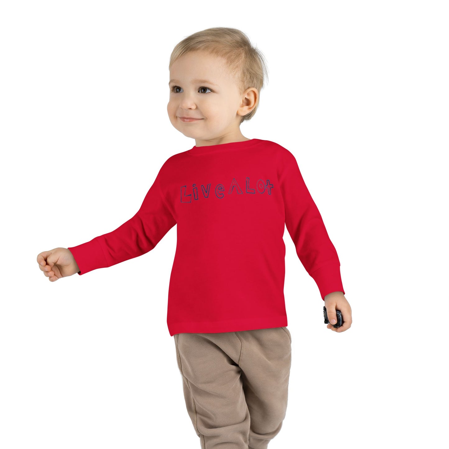 LIVE A LOT - Toddler Long Sleeve Tee – Big Comfort for Little Lives