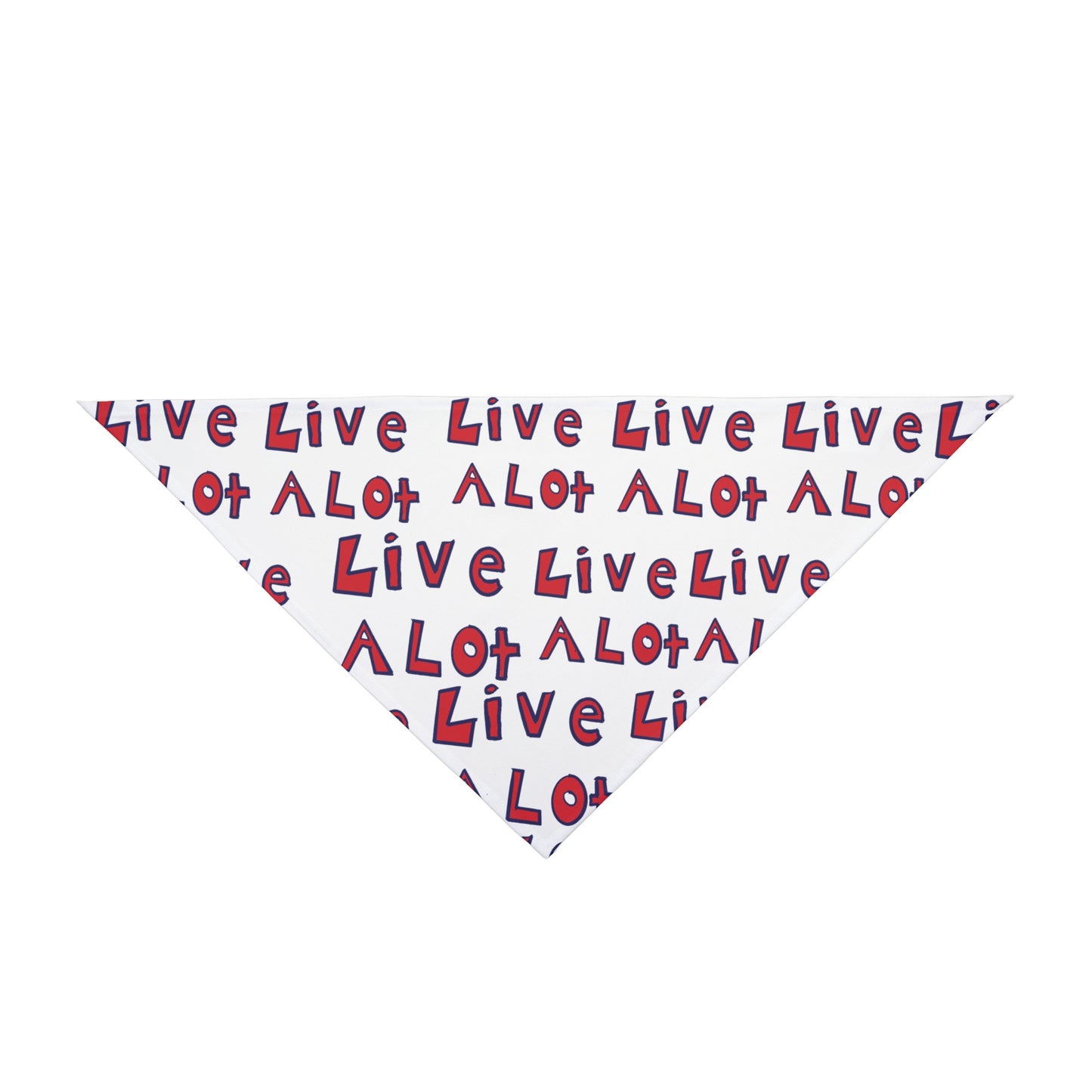LIVE A LOT - Dog Bandana – A Little Accessory with Big Personality