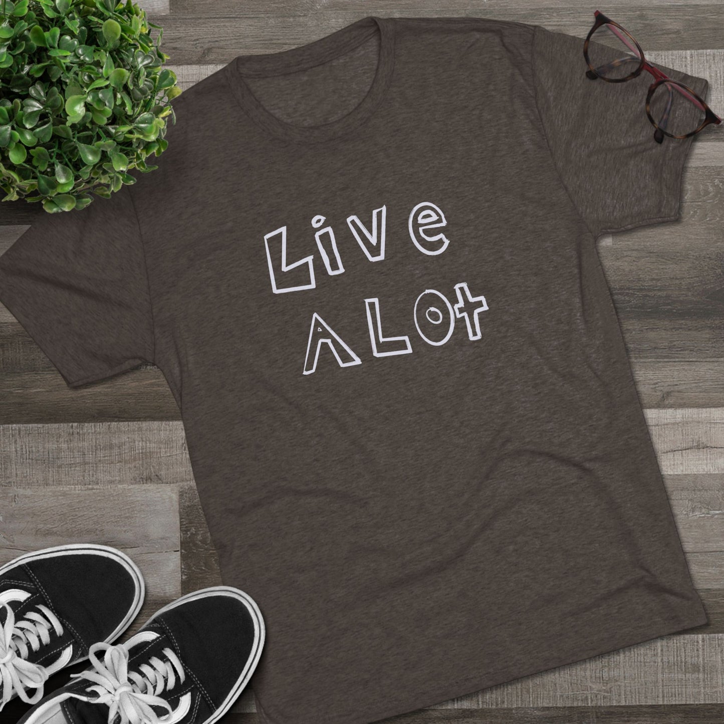 Live A Lot - Tri-Blend Tee (Multiple Color Options)