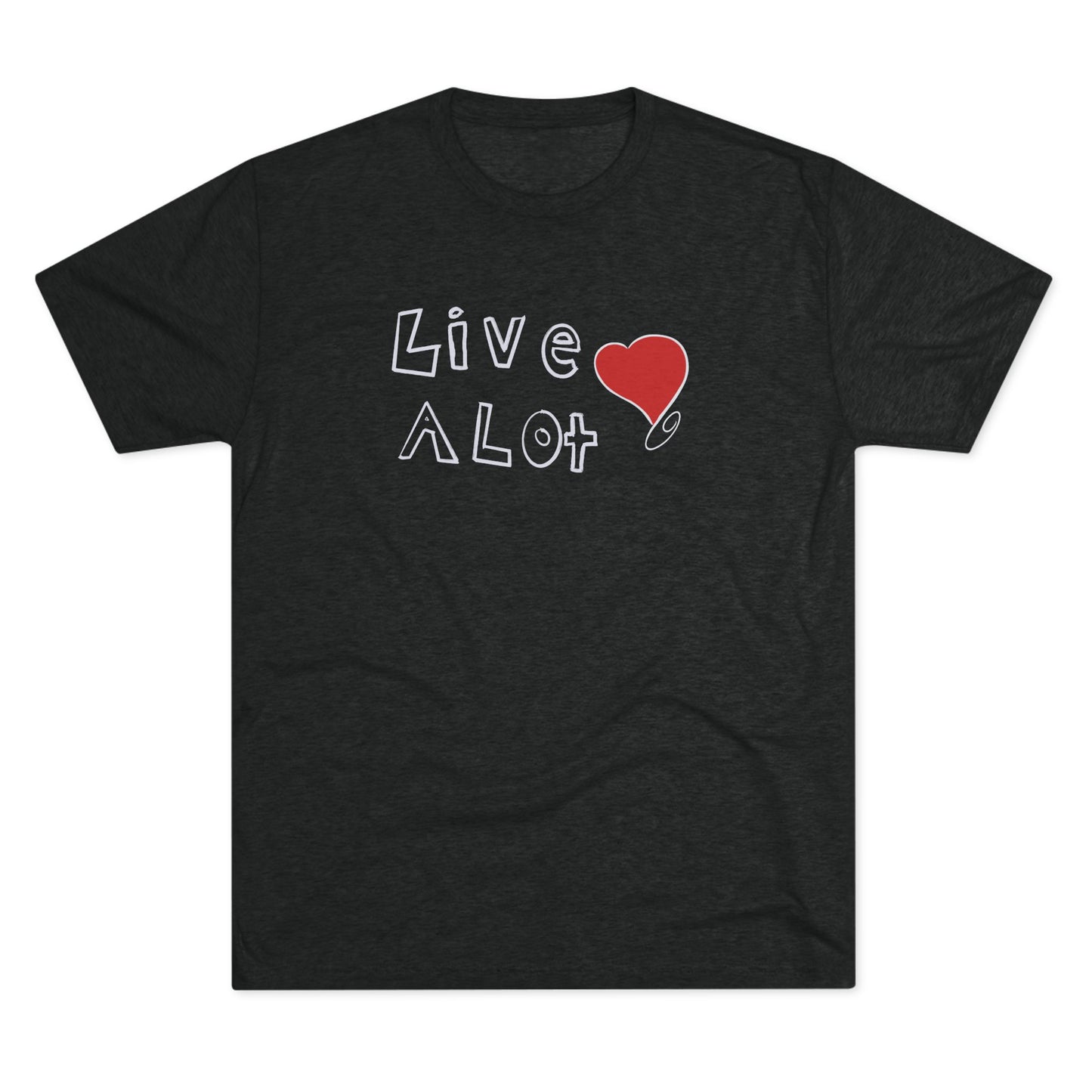 Live A Lot – Heart Edition Tee (Multiple Color Options)
