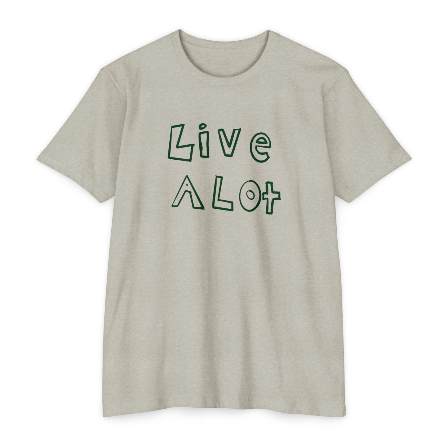 Live A Lot - CVC Jersey Tee (Multiple Color Options)