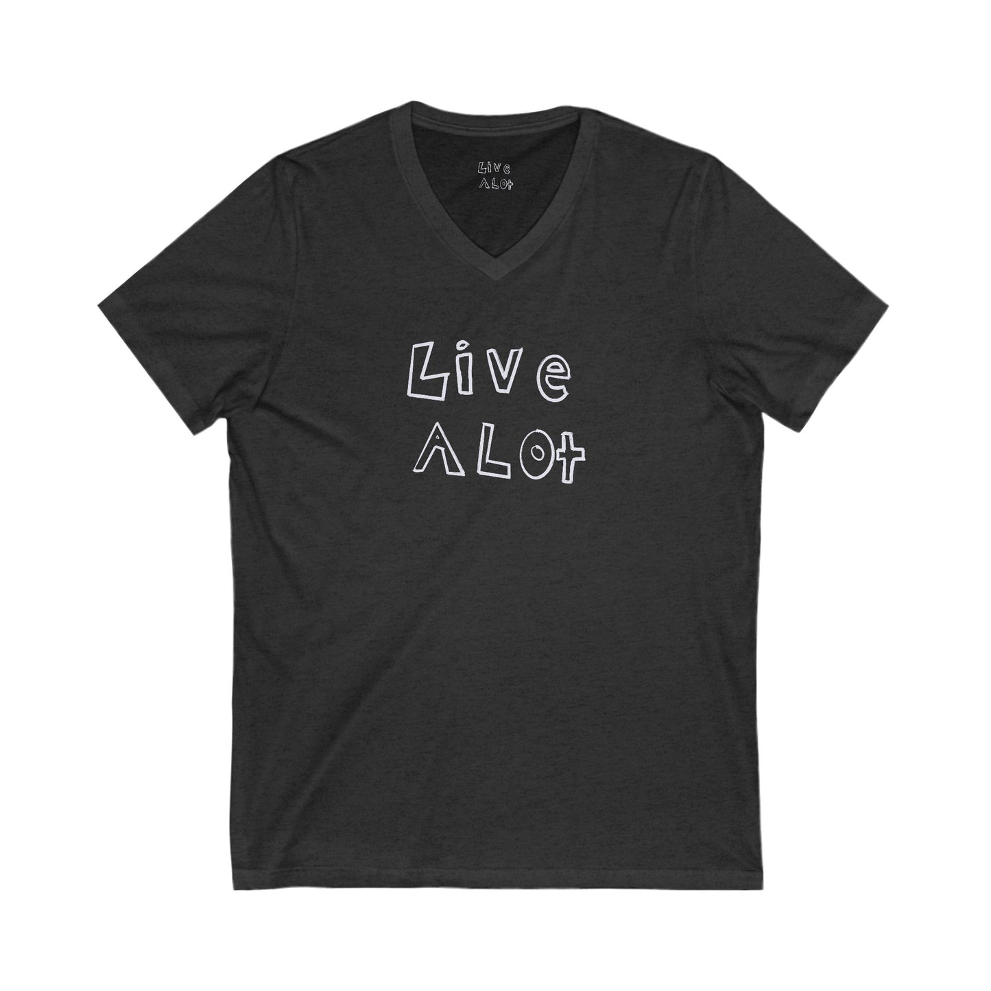 Live A Lot - V-Neck Tee (Multiple Color Options)
