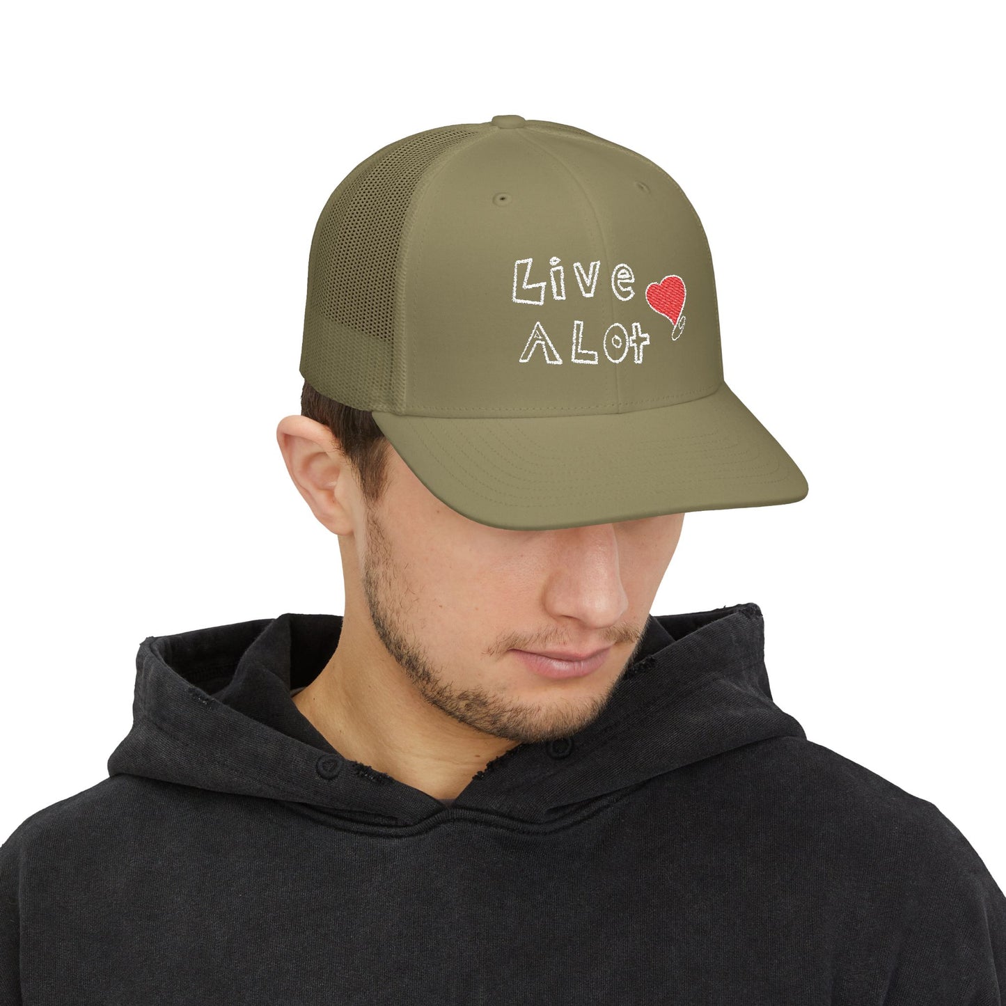 Live A Lot: Heart Trucker Hat