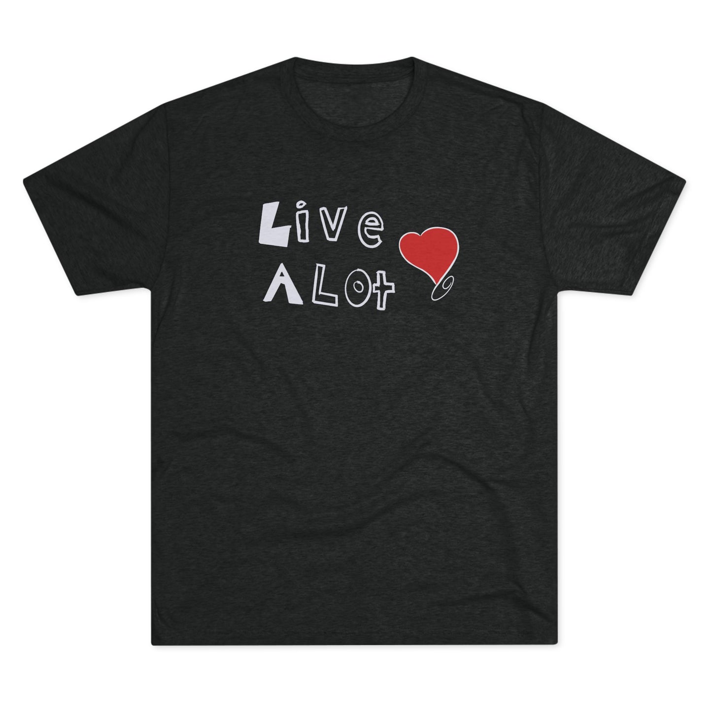 Live A Lot Tee — Heart Design / LA Edition (Multiple Color Options)