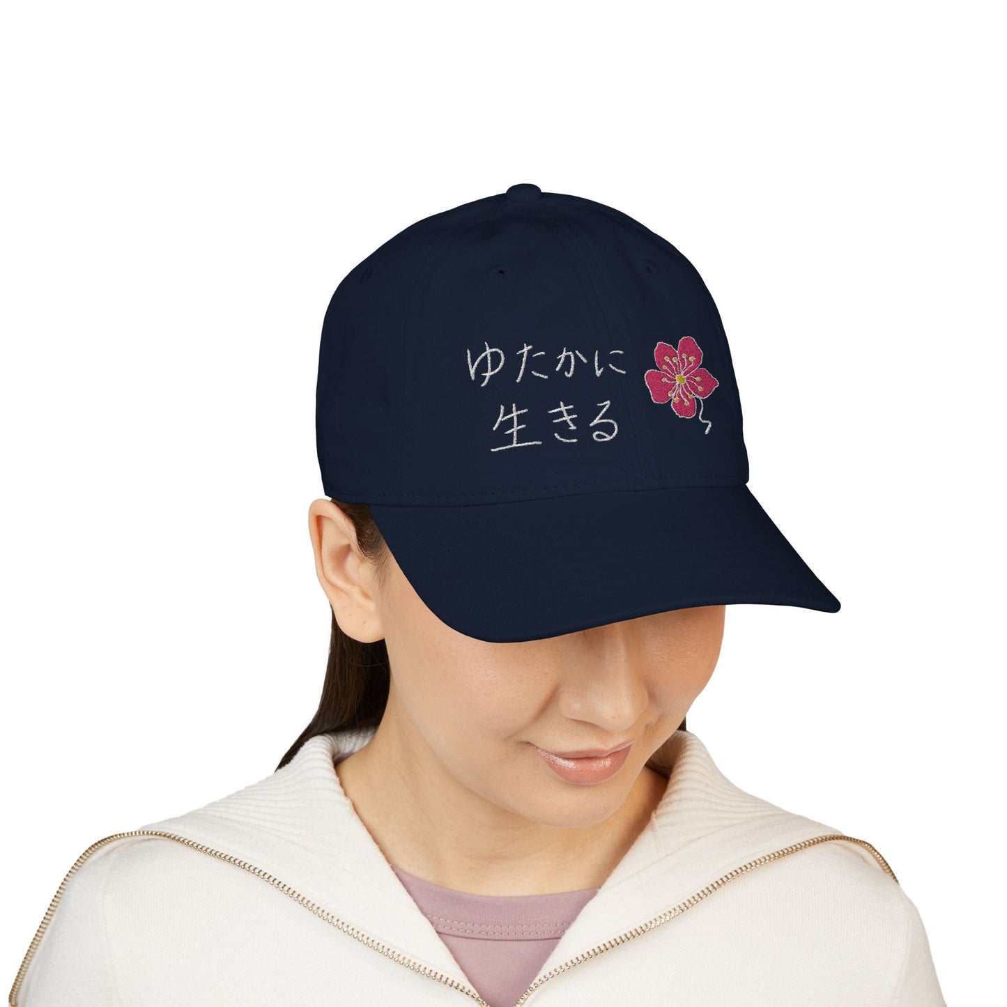 LIVE A LOT Sakura (Cherry Blossom) Organic Baseball Cap