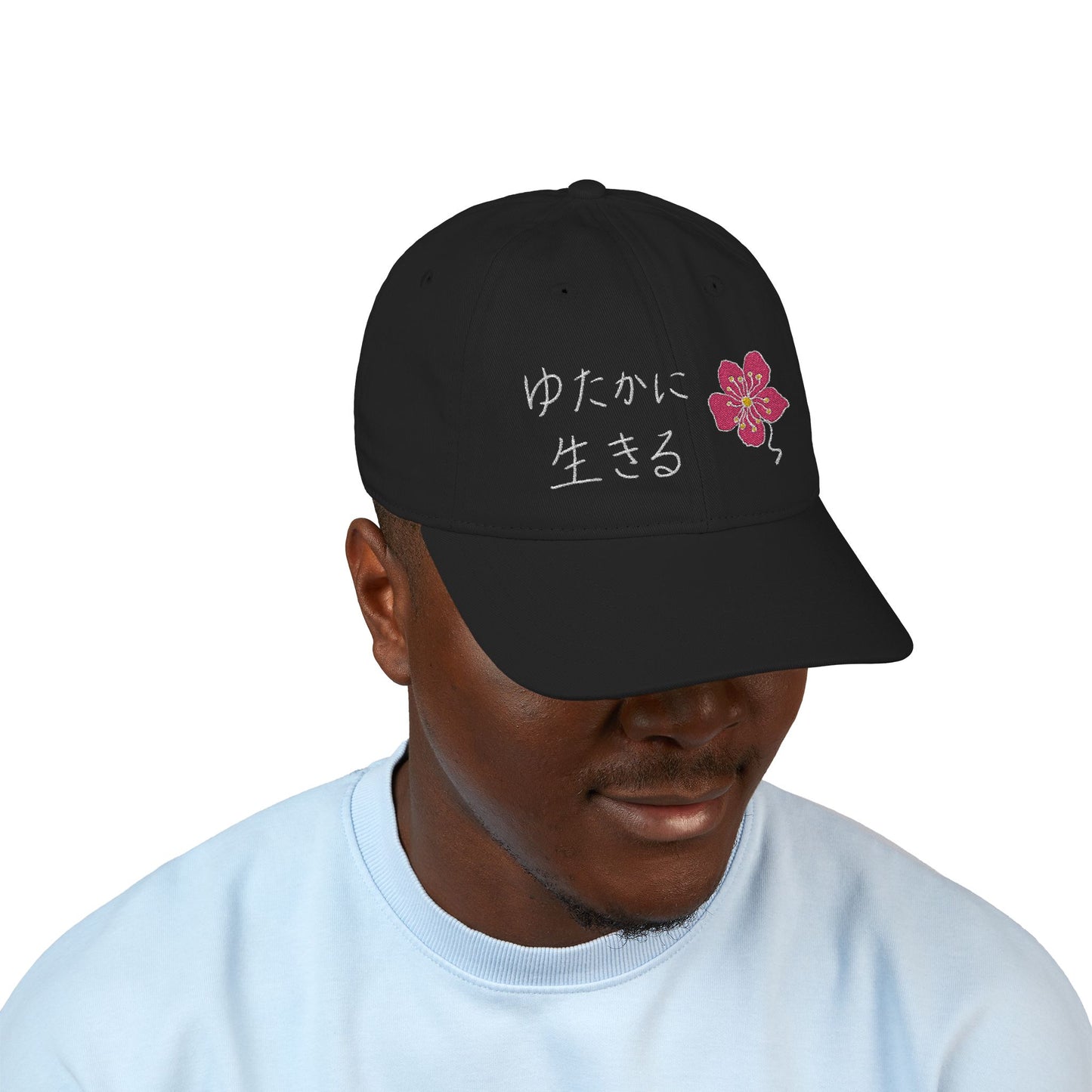 LIVE A LOT Sakura (Cherry Blossom) Organic Baseball Cap
