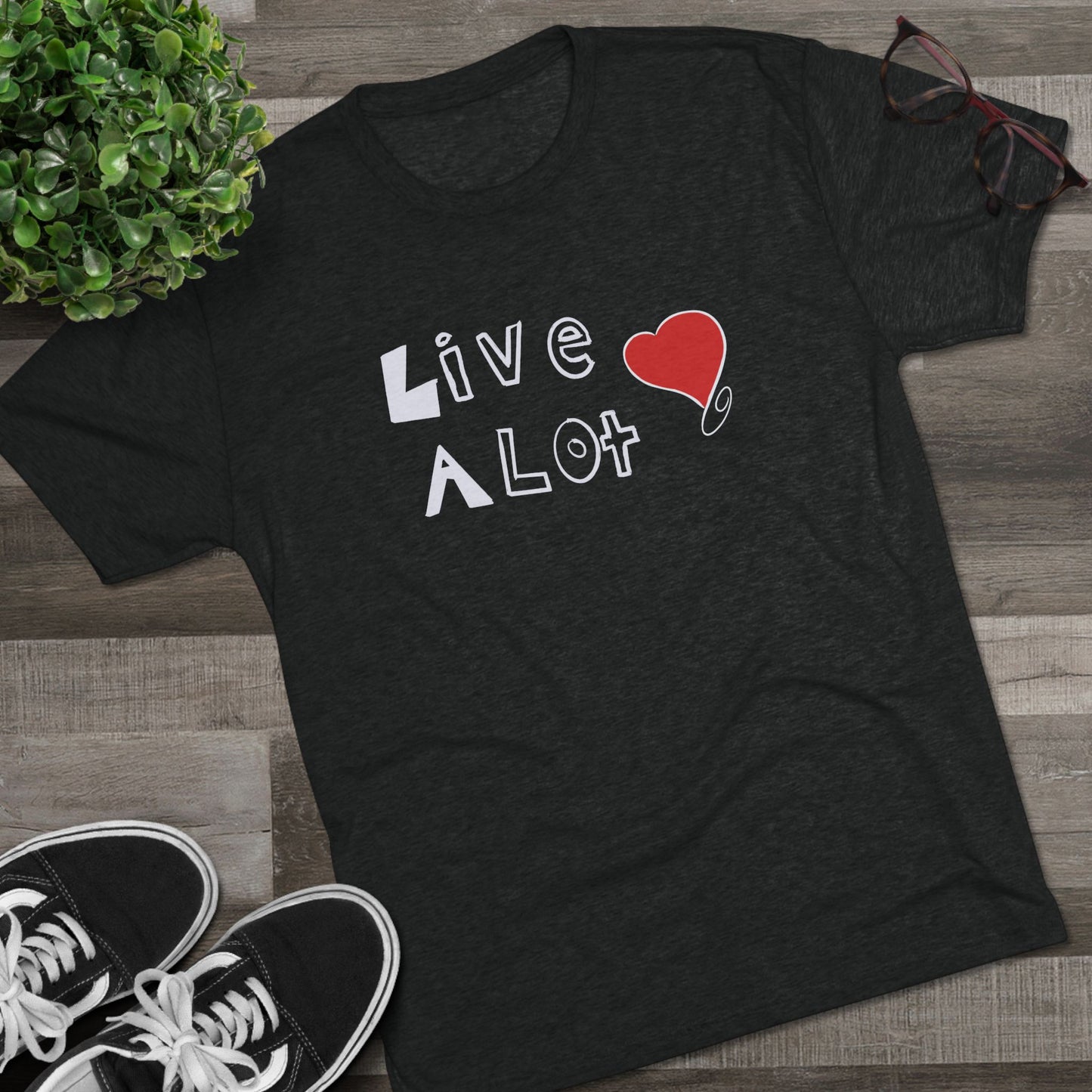 Live A Lot Tee — Heart Design / LA Edition (Multiple Color Options)