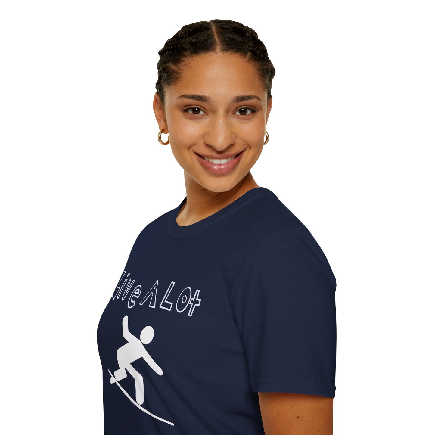 Live A Lot - Surfer Tee — Front & Back Print (Multiple Color Options)