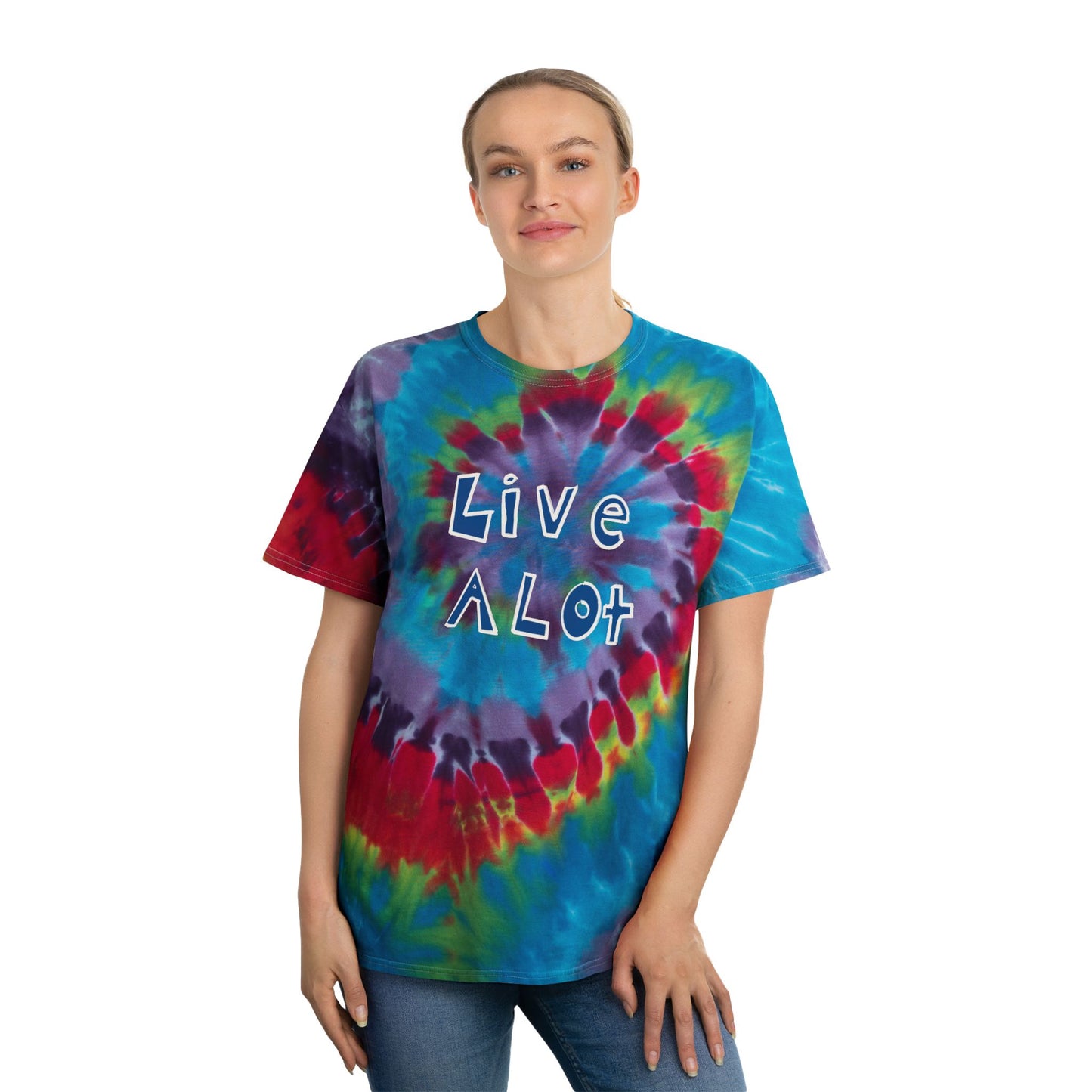 LIVE A LOT - Tie-Dye Tee – Groove On Boldly