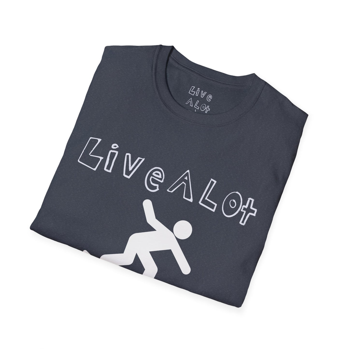 Live A Lot - Surfer Tee — Front & Back Print (Multiple Color Options)
