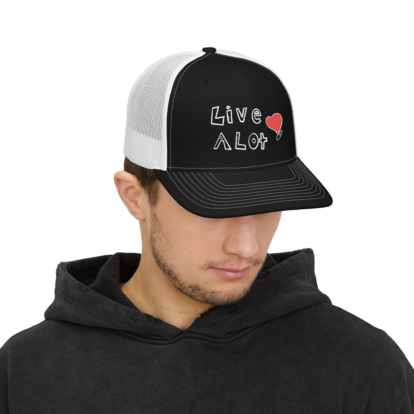 Live A Lot: Heart Trucker Hat