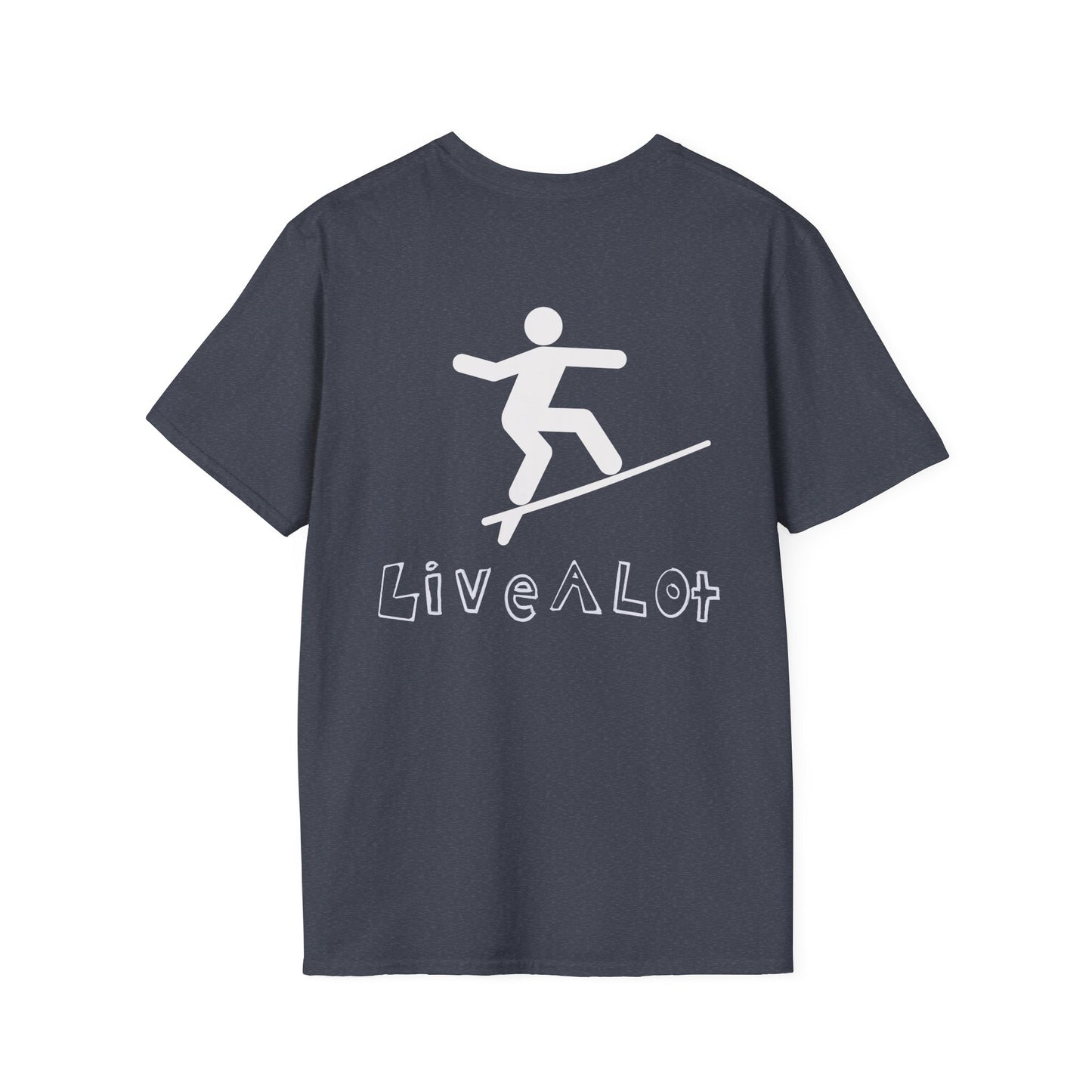 Live A Lot - Surfer Tee — Front & Back Print (Multiple Color Options)