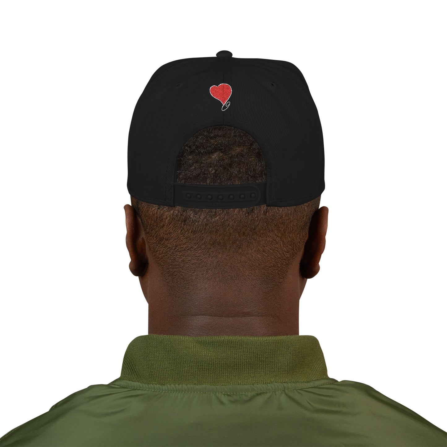 LIVE A LOT (Heart): Snapback Hat (many color combinations)