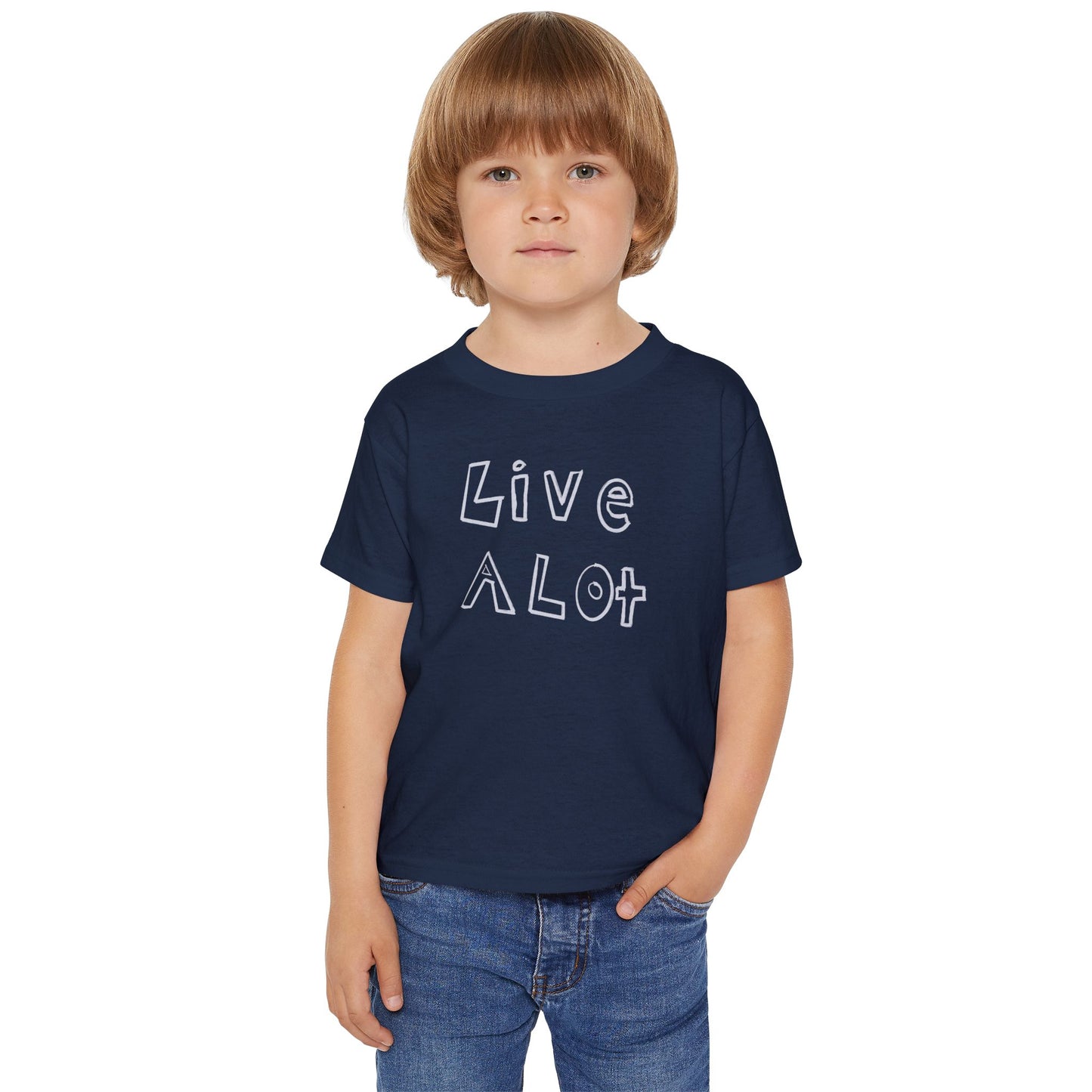 LIVE A LOT - Toddler Tee – Big Energy for Little Legends
