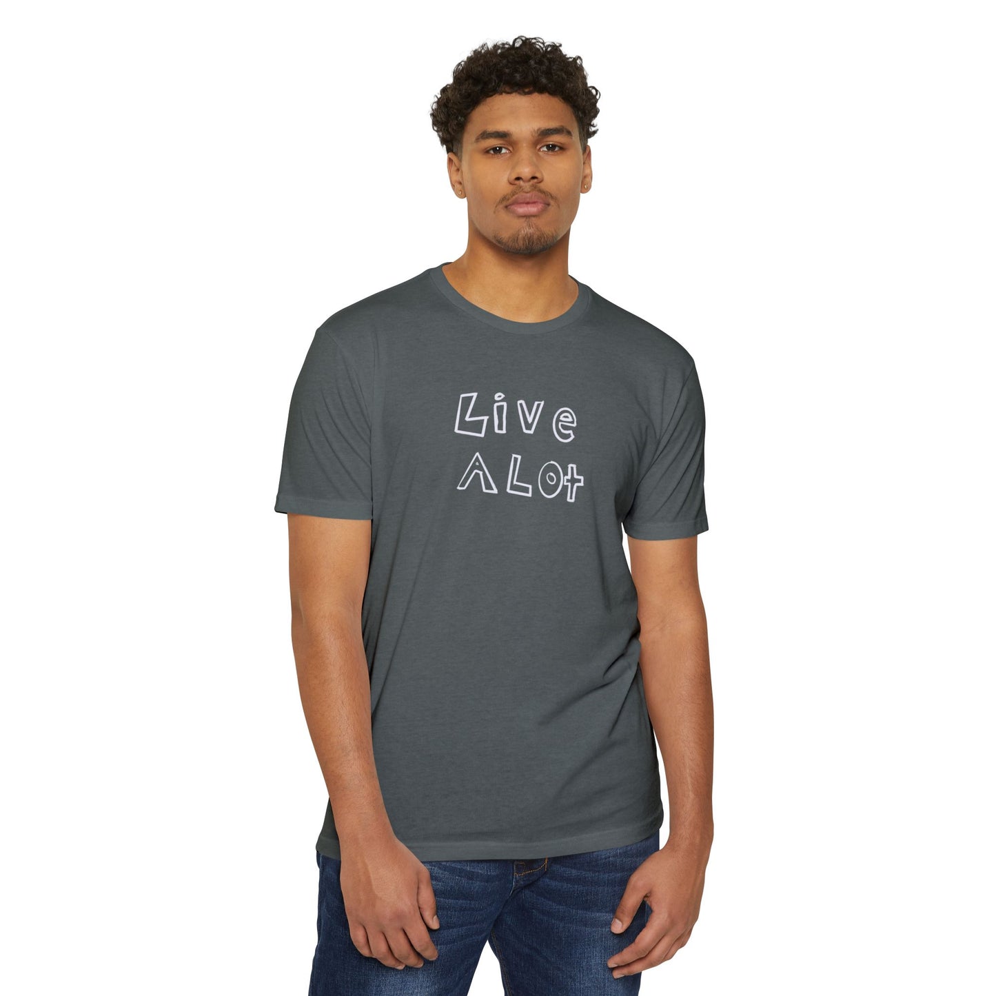 Live A Lot - CVC Jersey Tee (Multiple Color Options)