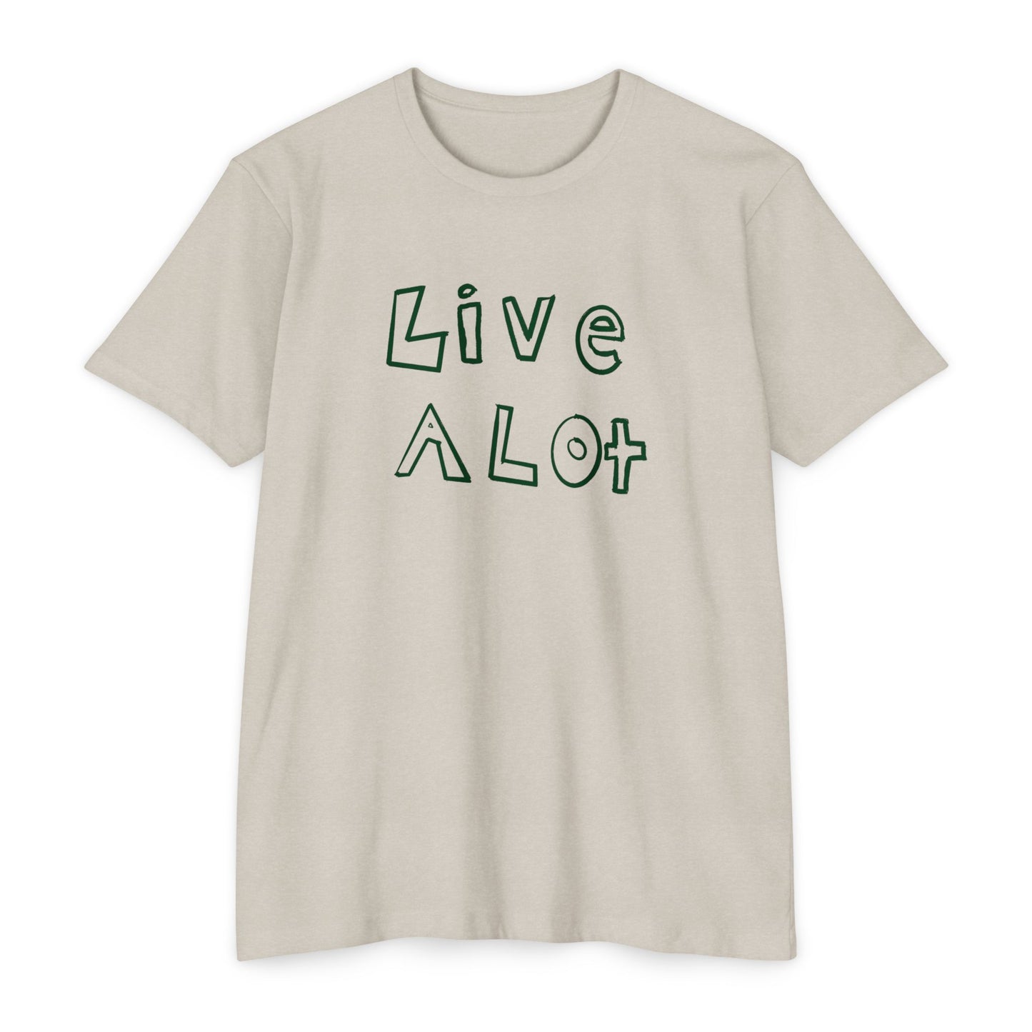 Live A Lot - CVC Jersey Tee (Multiple Color Options)