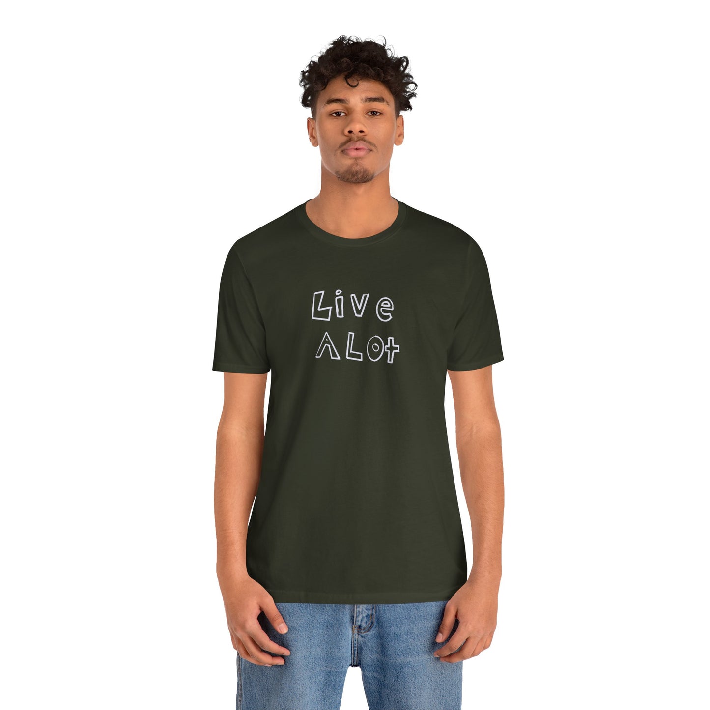 Live A Lot - Classic Jersey Tee (Multiple Color Options)