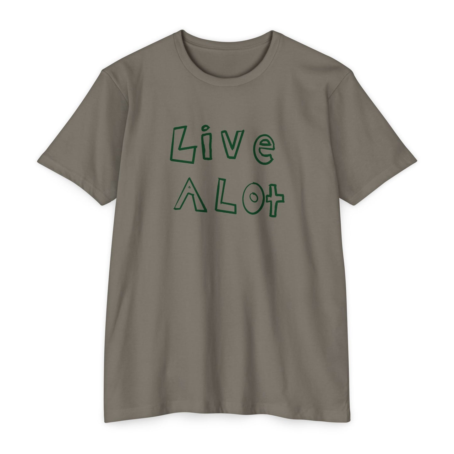 Live A Lot - CVC Jersey Tee (Multiple Color Options)