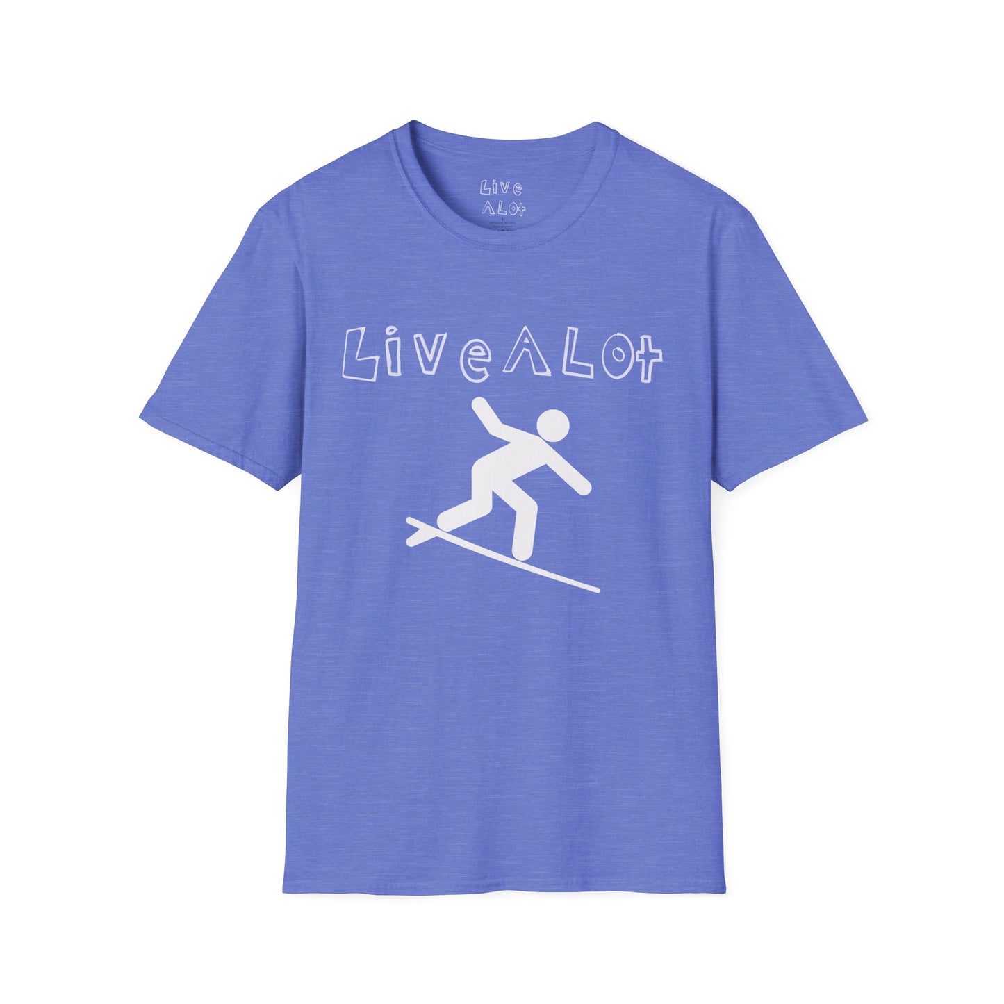 Live A Lot - Surfer Tee — Front & Back Print (Multiple Color Options)